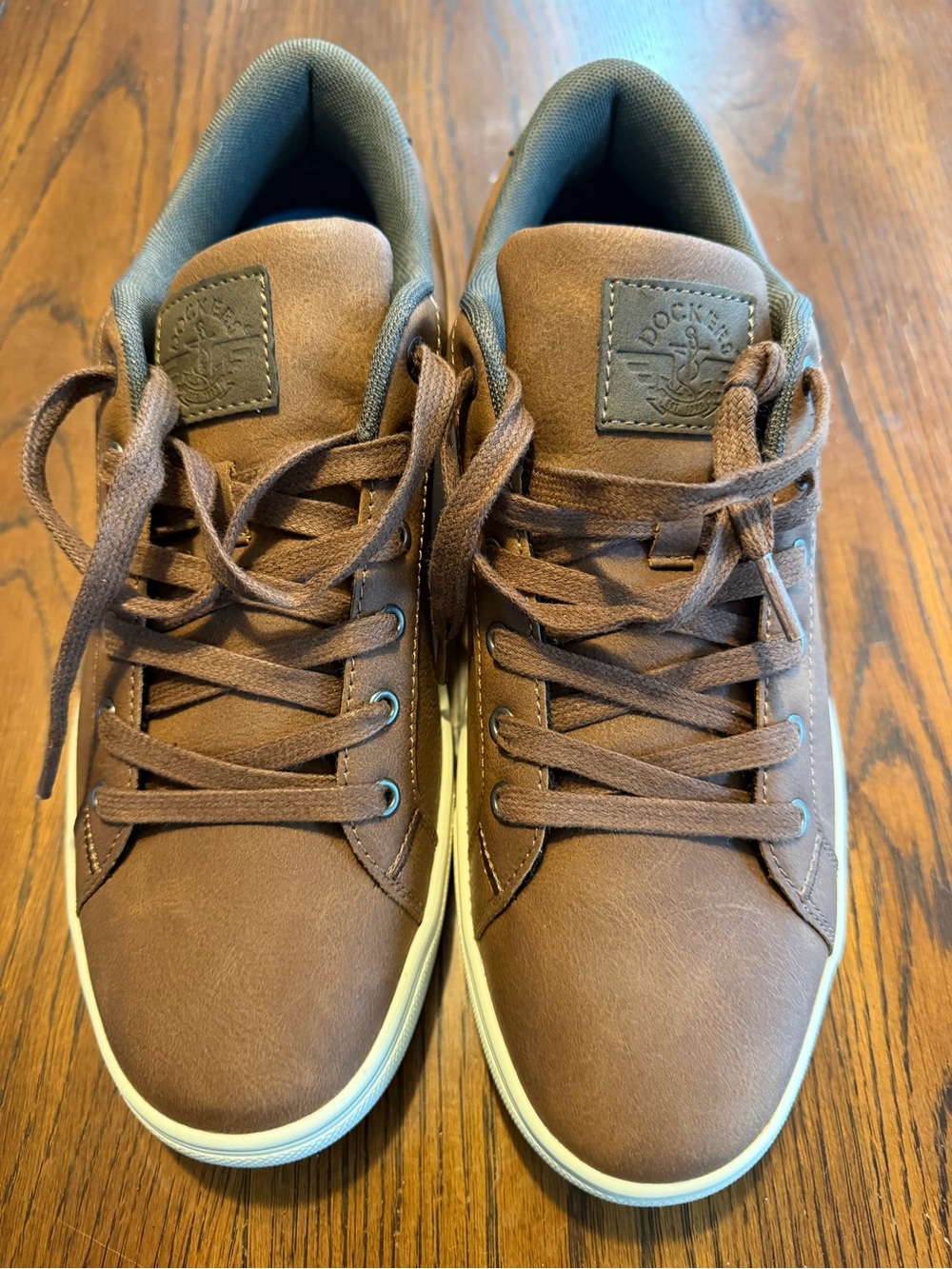Dockers Men's Brown Low-Top Lace-Up Sneakers